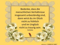 Bedenke dass die menschlichen Verhaeltnisse