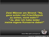 Zwei M�nner am Strand