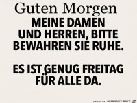 Genug Freitag fr alle da