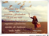 Beginne den Tag immer mit posetiven Gedanken