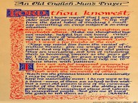 An Old English Nuns Prayer