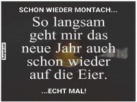 Montag und das neue Jahr nerven