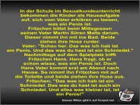 In der Schule im Sexualkundeunterricht bekommen die Kinder