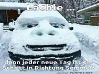 Frostiges L�cheln auf vier R�dern