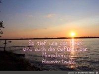 So tief wie das Meer