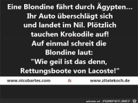 Eine Blondine...
