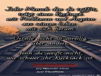 jeder mensch den du triffst