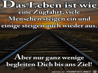 Das Leben ist wie eine Zugfahrt