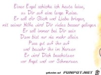 einen Engel schicke ich heut leise......