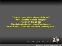 Kann man sich eigentlich auf der Toilette