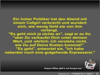 Ein hoher Politiker hat den Abend mit einem Callgirl...