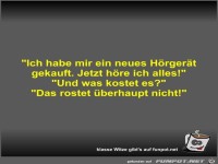 Ich habe mir ein neues Hrgert gekauft
