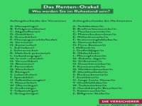 Das Renten-Orakel