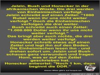 Jelzin, Bush und Honecker in der afrikanischen Wste