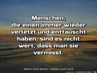 Menschen, die einen enttuscht haben