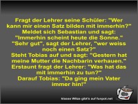 Fragt der Lehrer seine Sch�ler