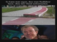 Radweg mit Hindernissen