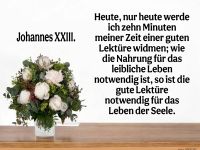 heute, nur heute werde ich 10 minuten