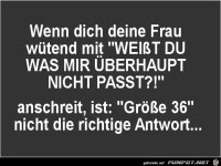 deine Frau wuetend