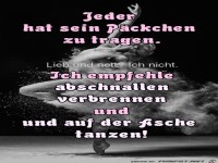 Jeder hat ein Paeckchen zu tragen