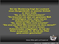 Bei der Musterung fragt der Leutnant einen Burgenl�nder