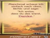 Manchmal schaue ich nach oben