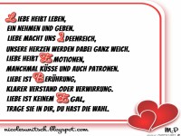 Liebe heißt leben