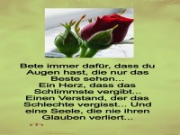 bete immer dafür