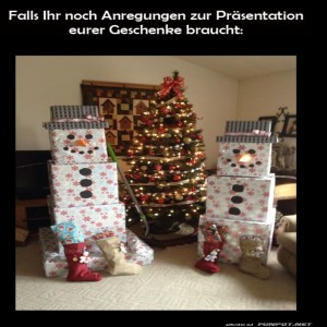 fun-Bild: Frosty trifft Geschenkverpackung