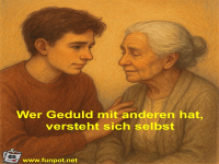 Wer Geduld mit anderen hat, versteht sich selbst