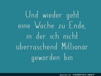 Schon wieder keine Millionen gewonnen!