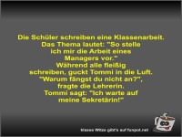 Die Sch�ler schreiben eine Klassenarbeit