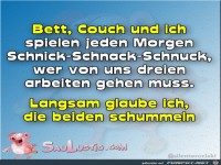 Bett Couch und ich
