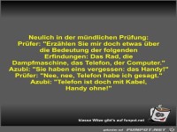 Neulich in der mündlichen Prüfung
