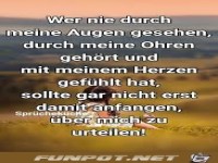 wer nie durch meine Augen gesehen hat