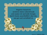 Negative Gespraeche zerstoeren
