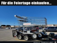 Einkaufen fuer die Feiertage