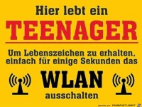 Hier wohnt ein Teenager