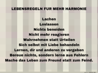 lebensregeln fr mehr harmonie