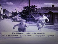 Old-School Jogging mit Mama!