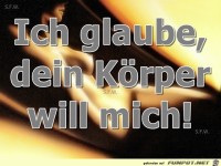 Ich glaube Dein Koerper