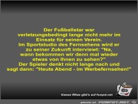 Der Fu�ballstar war verletzungsbedingt lange nicht mehr im
