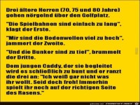 drei �ltere Herren auf dem Golfplatz..