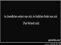 im unendlichen verliert man sich