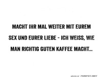 Kaffeegenuss vor allem anderen