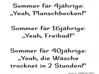 Sommerfreuden in verschiedenen Lebensphasen