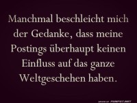 Gedanken �ber den Einfluss von Postings