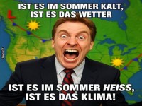 Wenn der Wetterfrosch die Fassung verliert