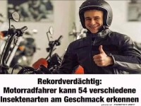 Motorradfahrer mit Geschmack f�r Abenteuer!