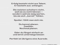 Perfekt gibt's nur im W�rterbuch!